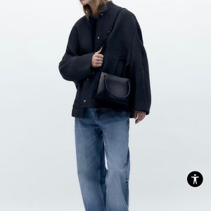 ZARA SQUARED MINI TOTE BAG (new without tags)